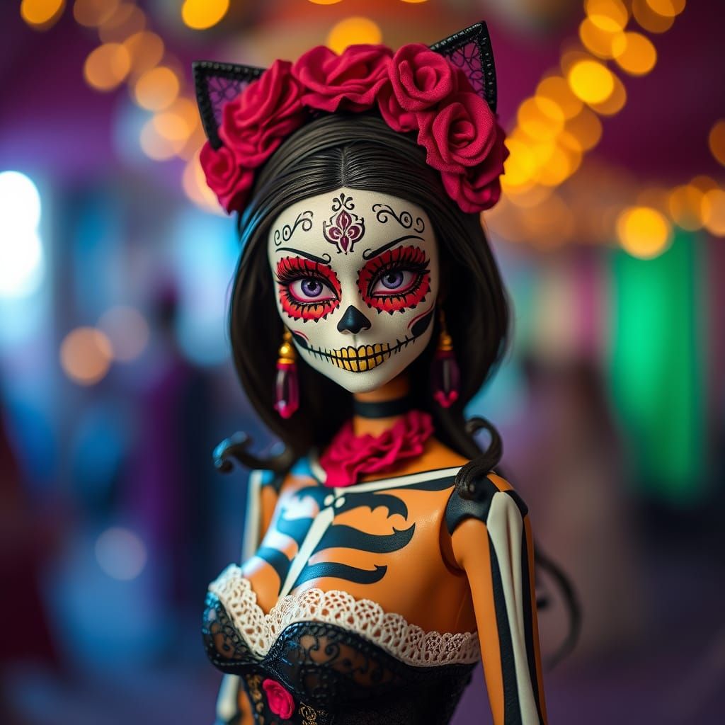 Bratz Doll as Catrina for Day of the Dead Celebration