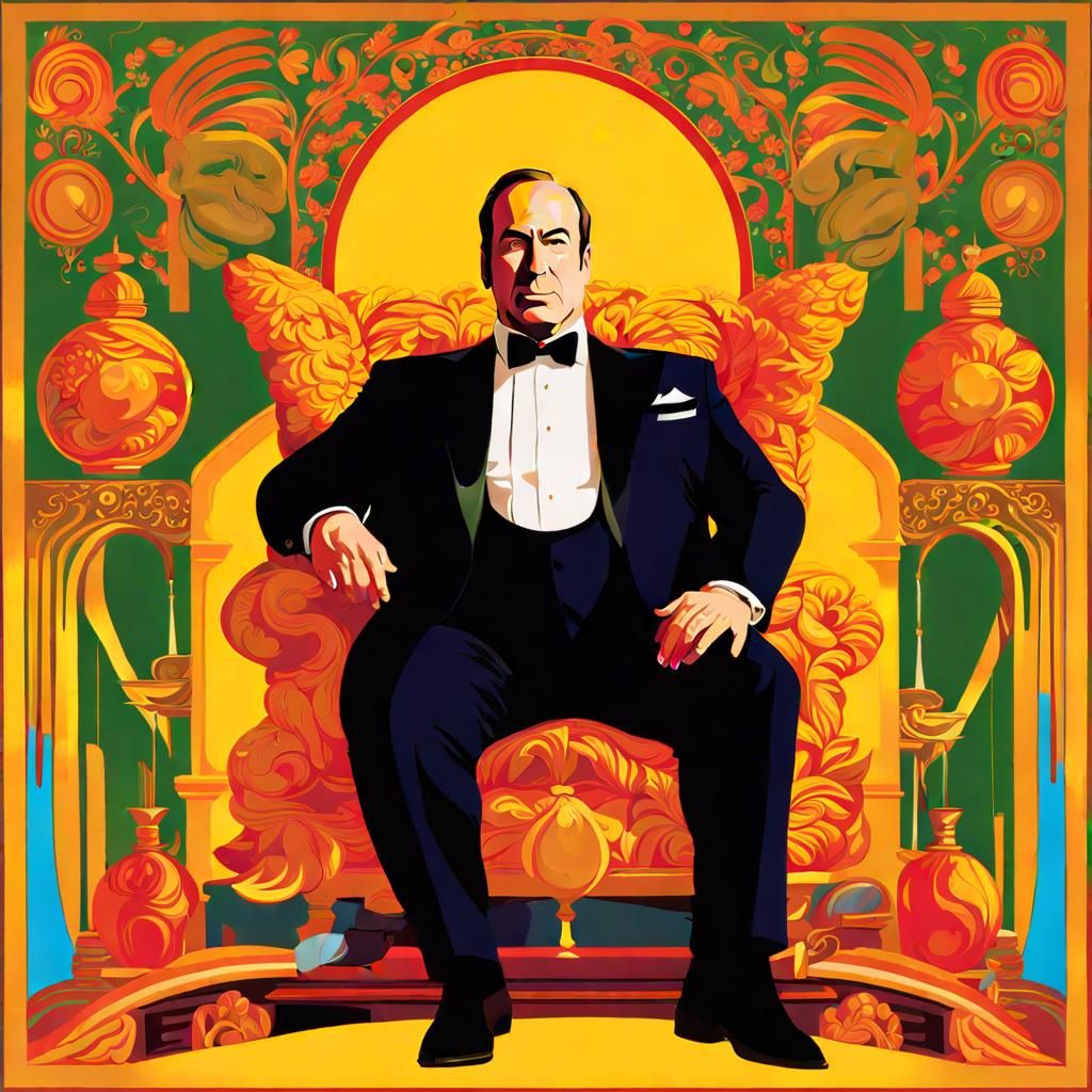 Obese Odenkirk with Ornate Opalescence, Oily Outlines