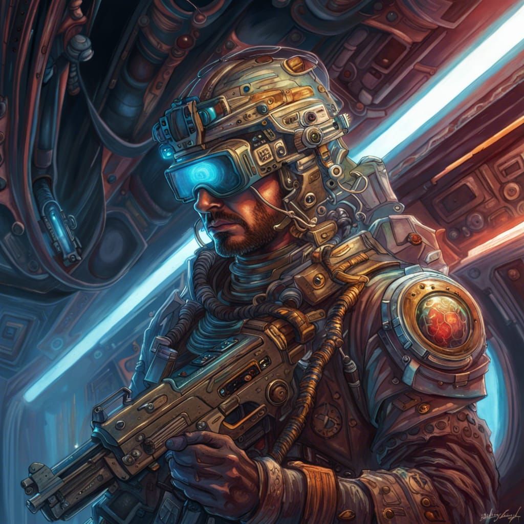 Cassette Futurism Space Pirate Concept Art