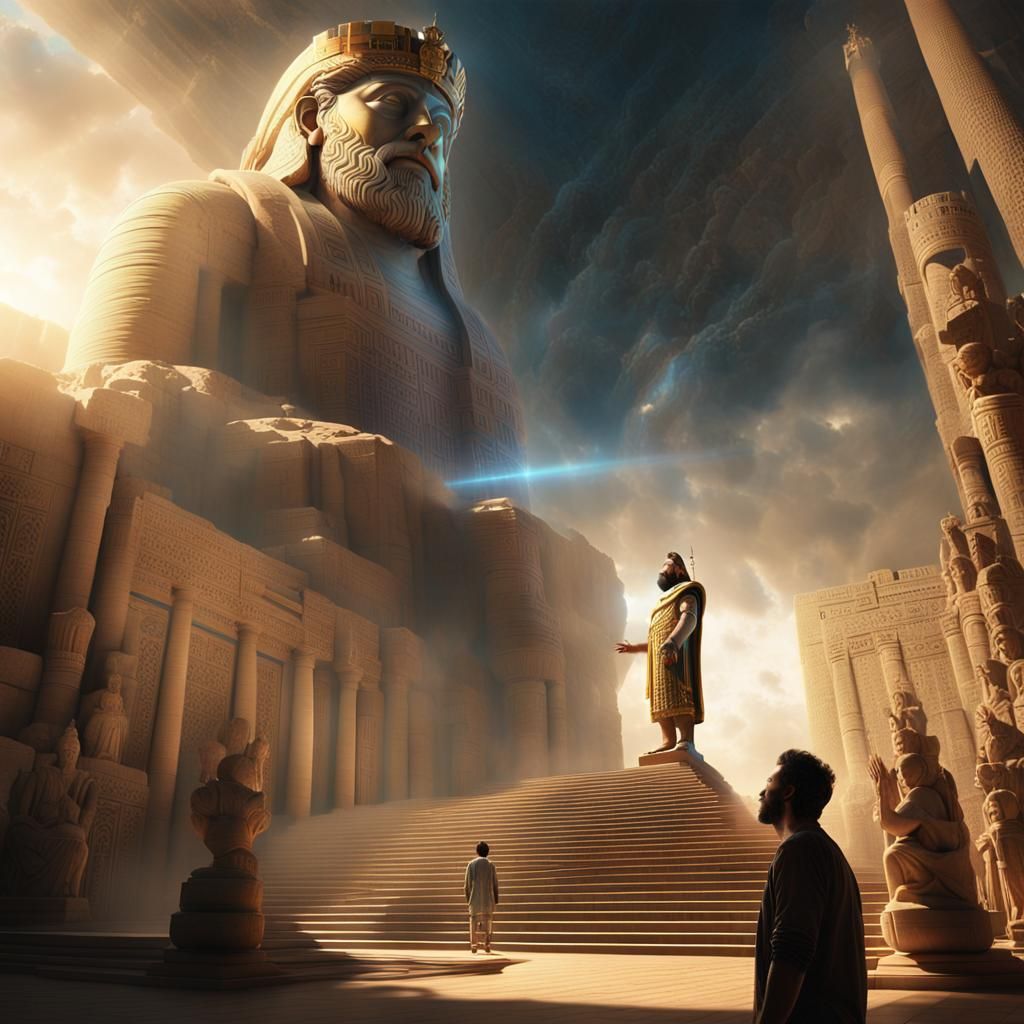 Nebuchadnezzar's Dream: Colossal Statue in Babylon