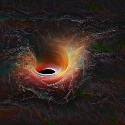 Detailed Black Hole Visualization in 8K