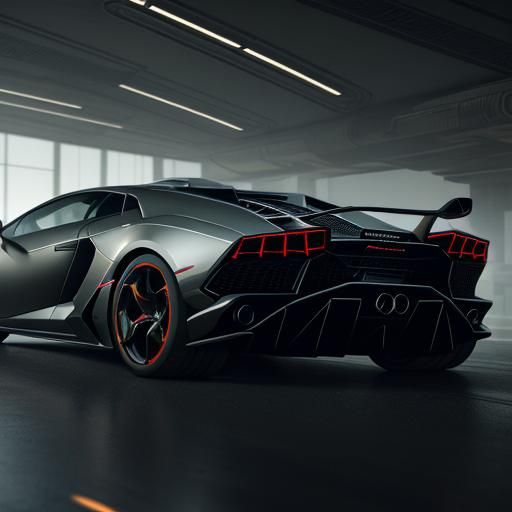 Mouse in a Sci-Fi Lamborghini: 8K Render