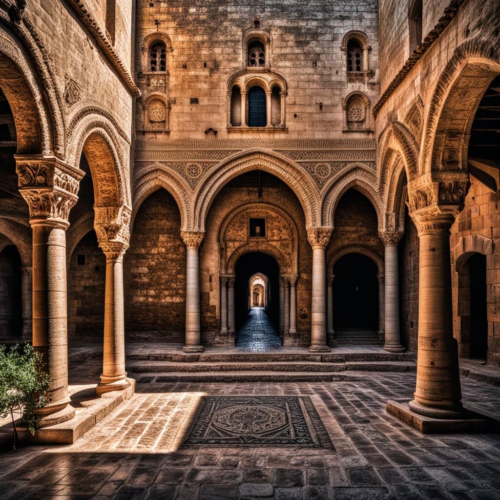 Hyperrealistic Monastir de Poblet in High Definition