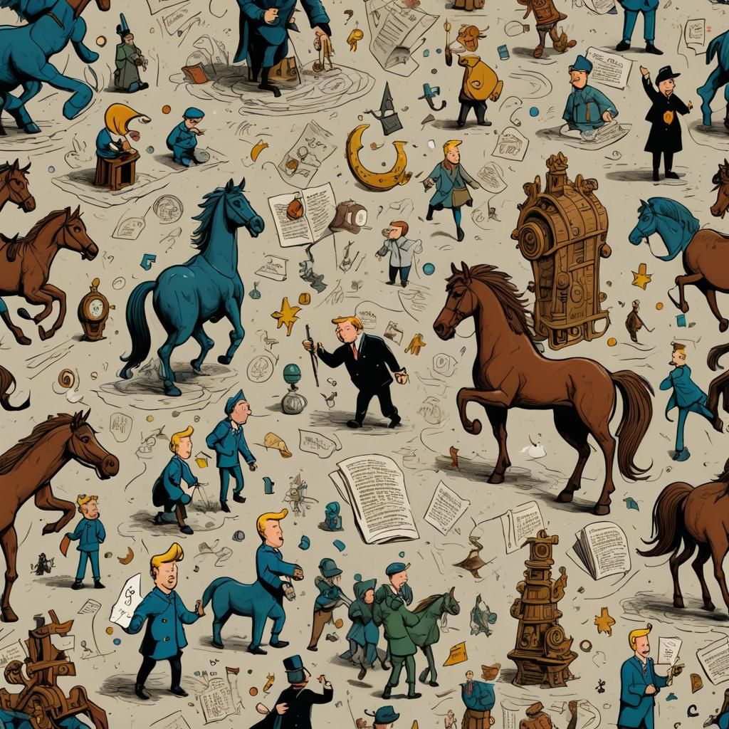 Fantastical Universe with Bookish Elements: Detailed Matte P...