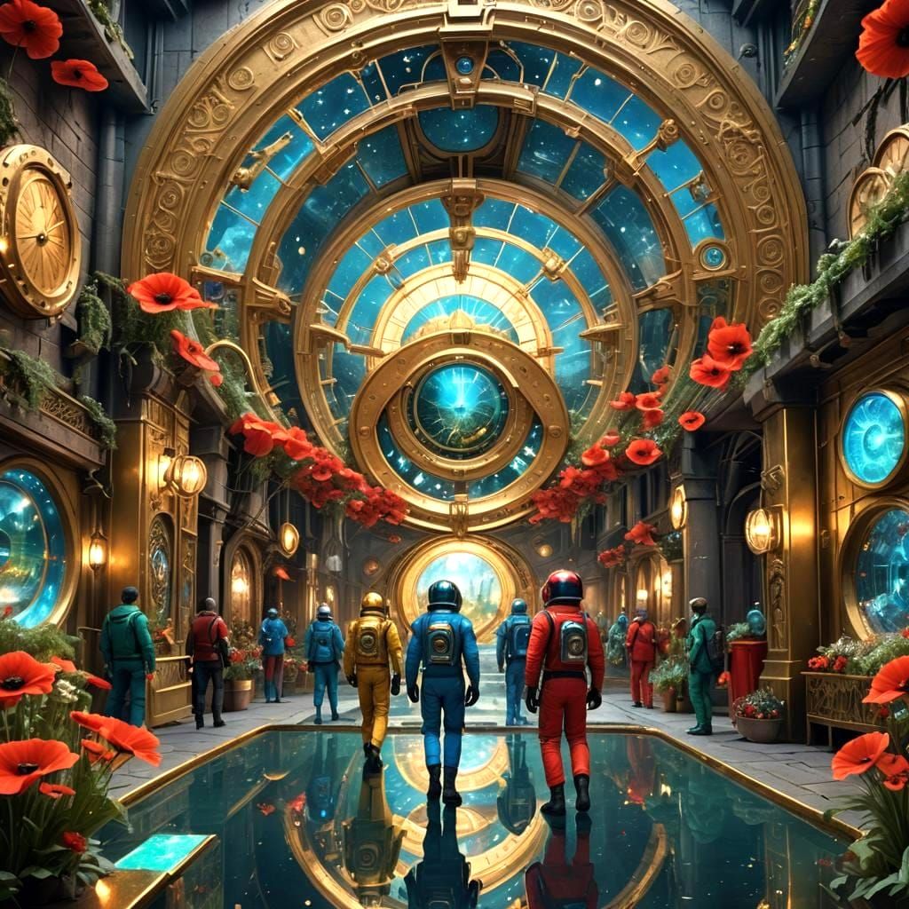 The Star World Saga-Story about the exploration of other worlds-transit hall