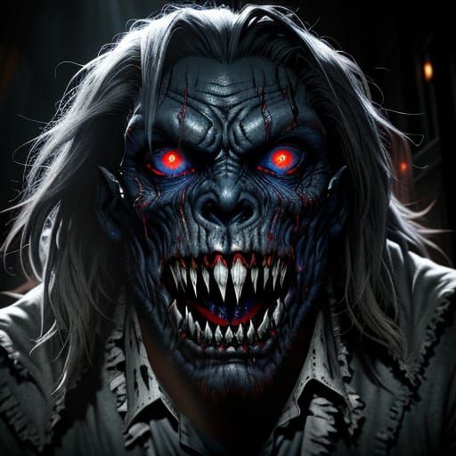 Eerie Dark Horror Demon Ghoul Werewolf Ghost