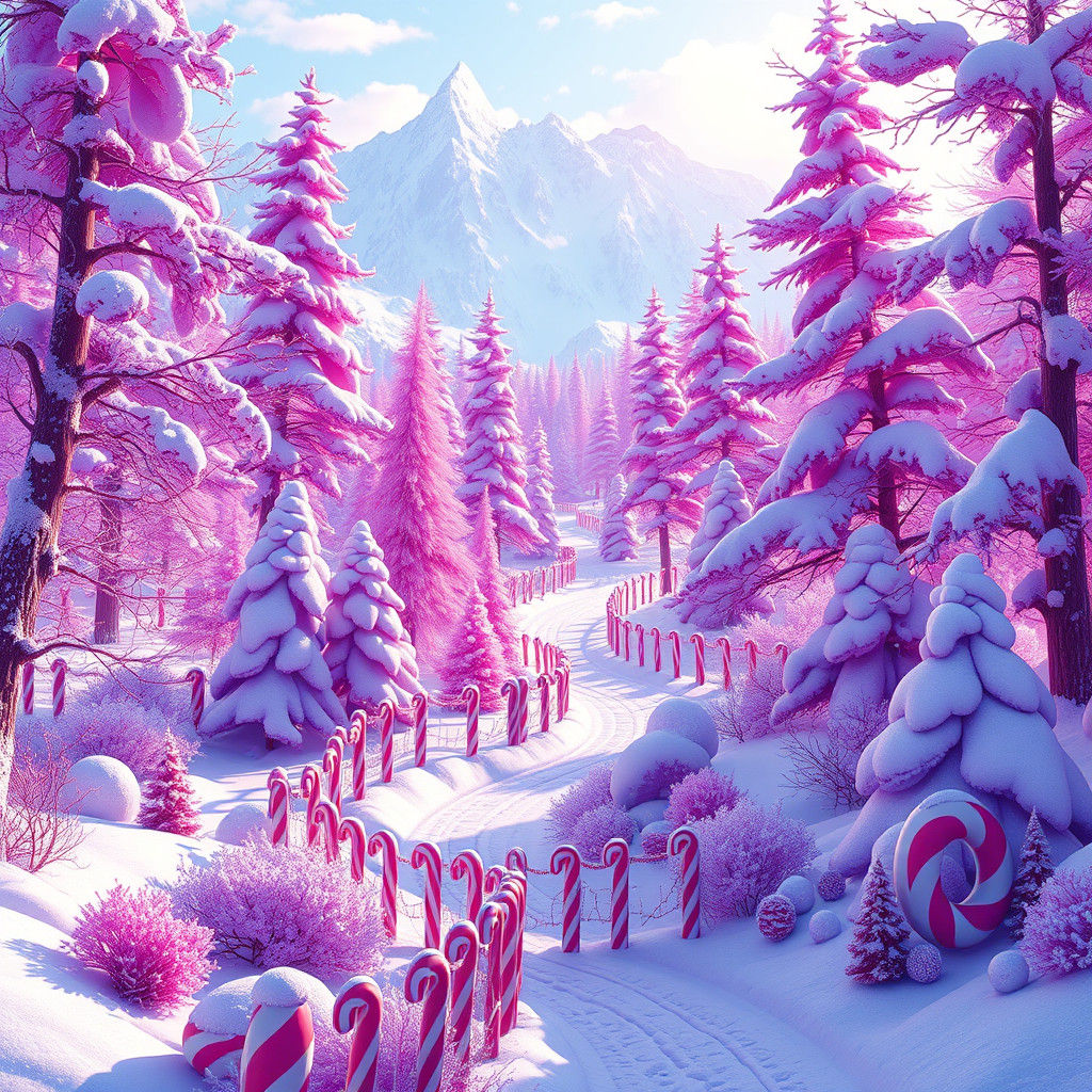 Sugary Winter Wonderland in Postmodern Style