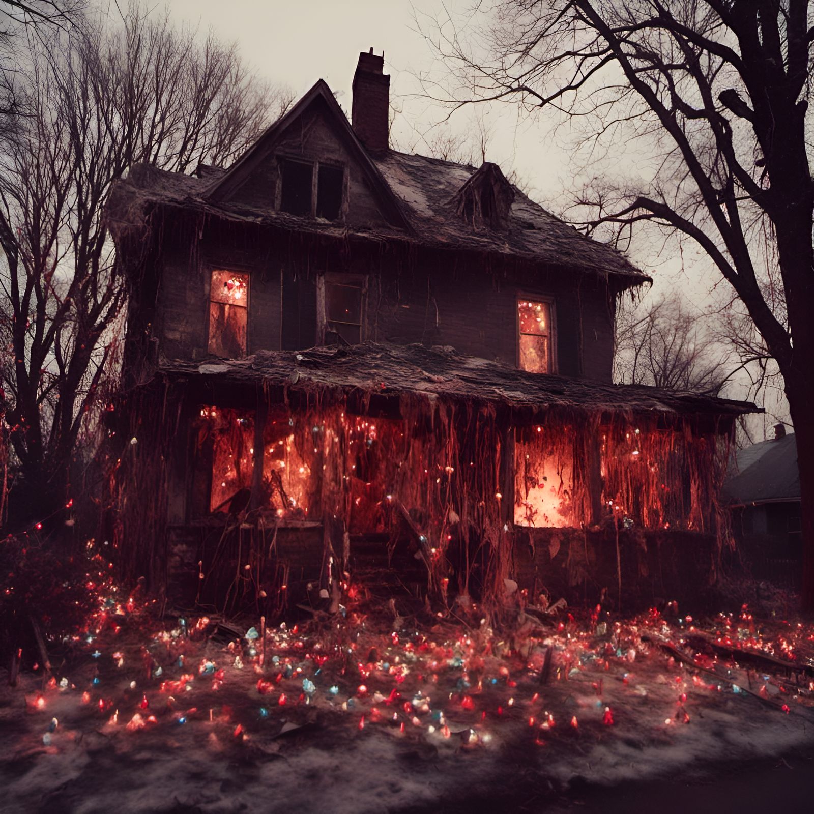 Melting House: A Macabre Christmas Light Nightmare