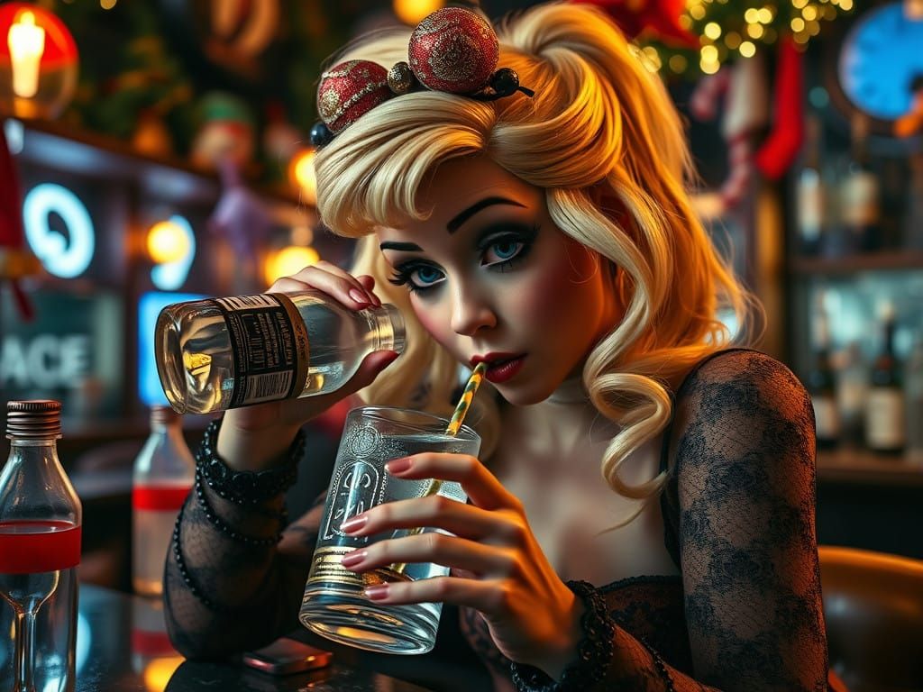 Sleazy Christmas Scene Captured with HDR Details