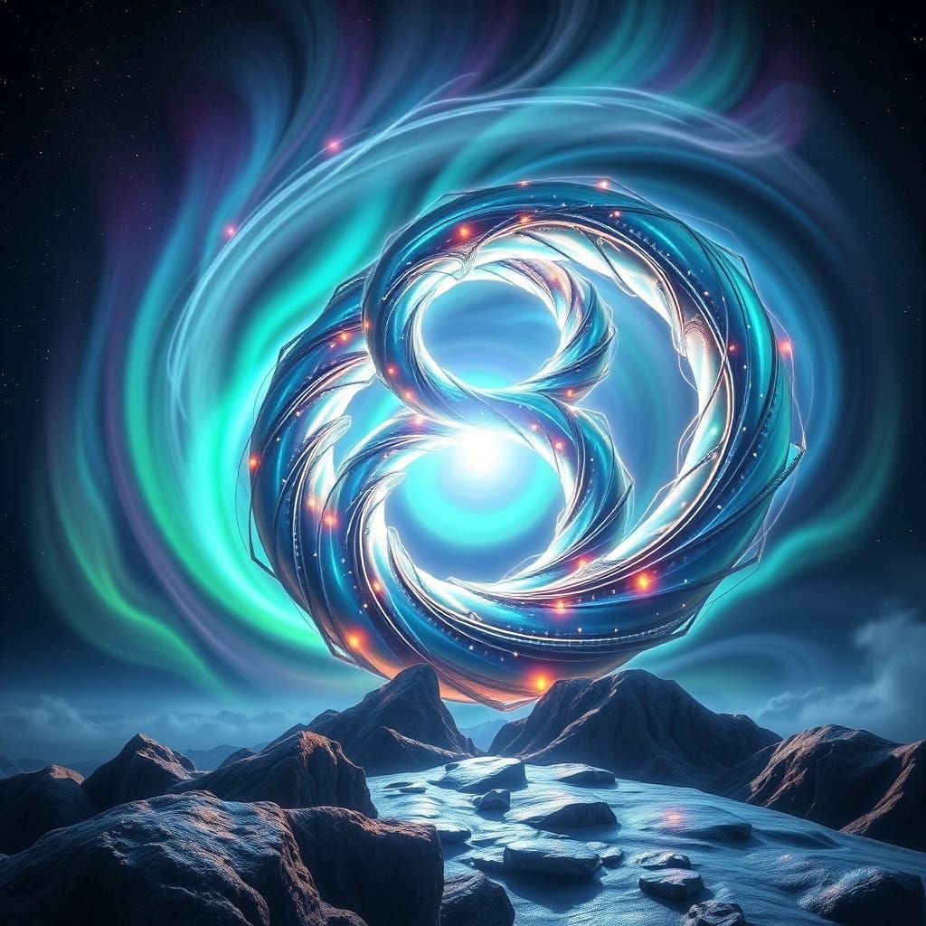 Cosmic Harmony in Swirling Vortex Form
