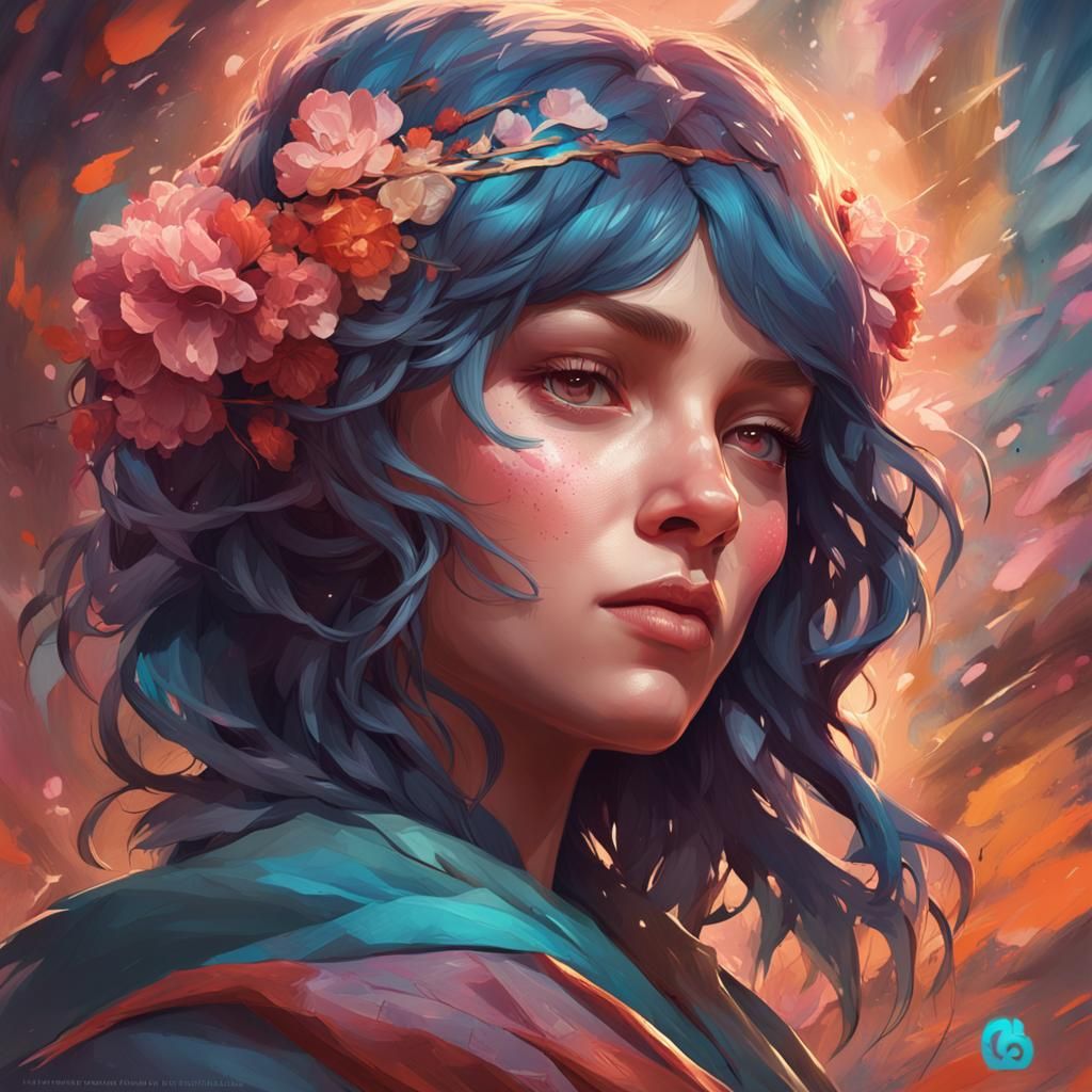 Detailed Portrait of a Lover in Digital Art Style