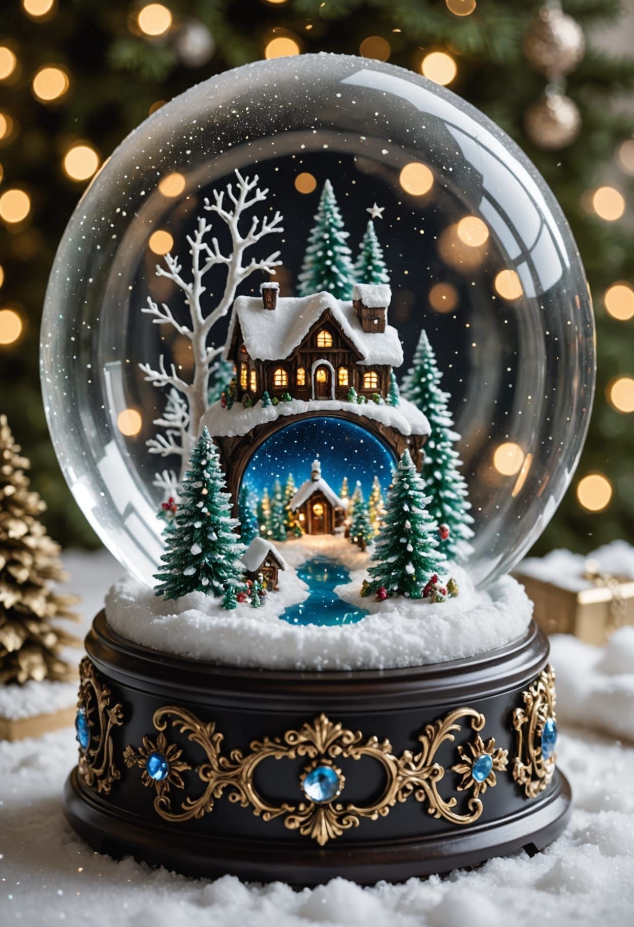 Sparkling Crystal Snow Globe Captivates the Imagination