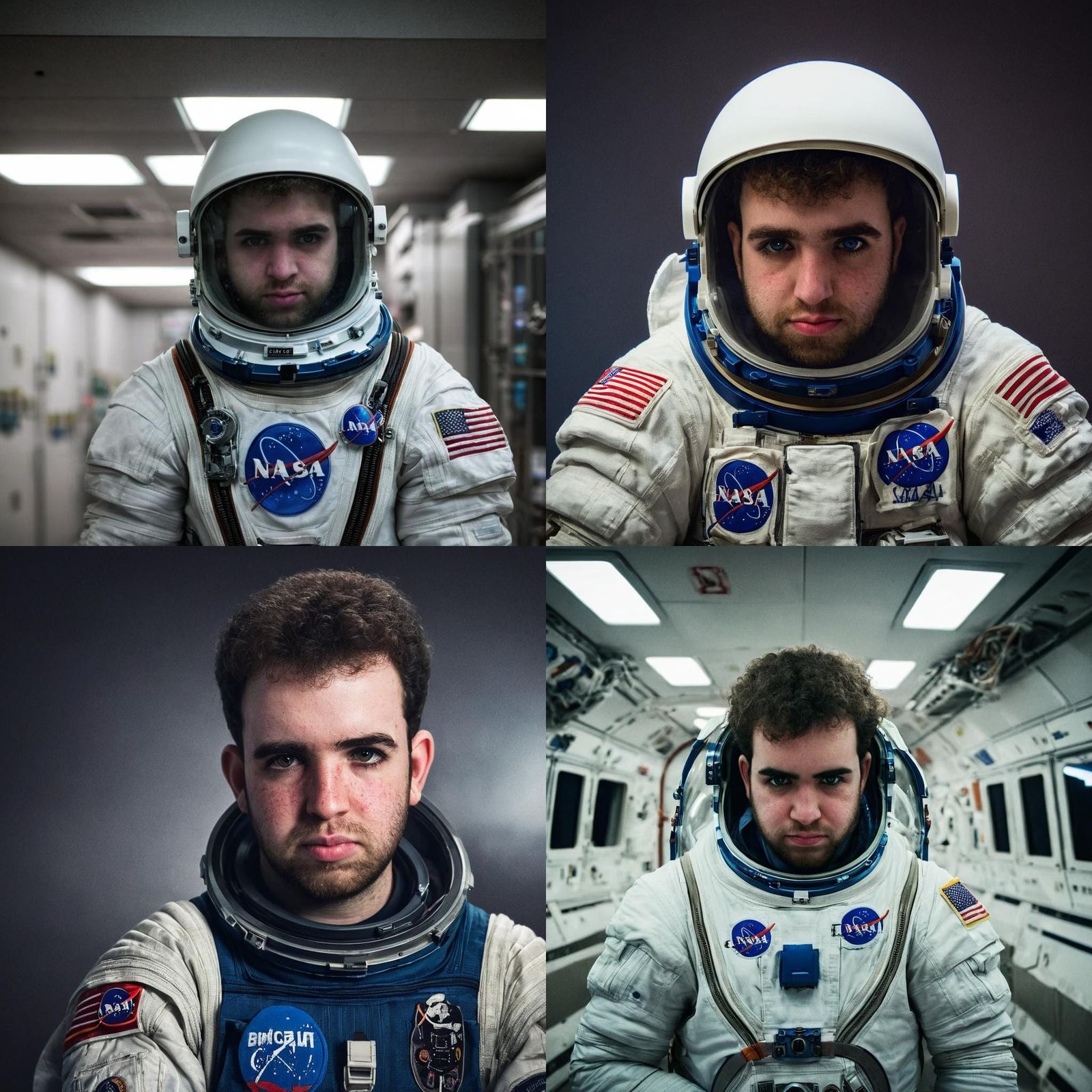 Astronaut Portrait in Studio Lighting