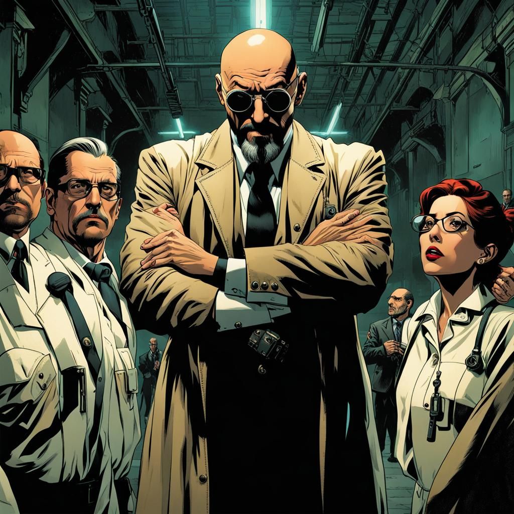 Hugo Strange Observes Patient in Arkham Asylum