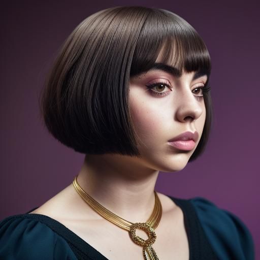 Charli XCX Portrait with Bob, Professional Photography Style