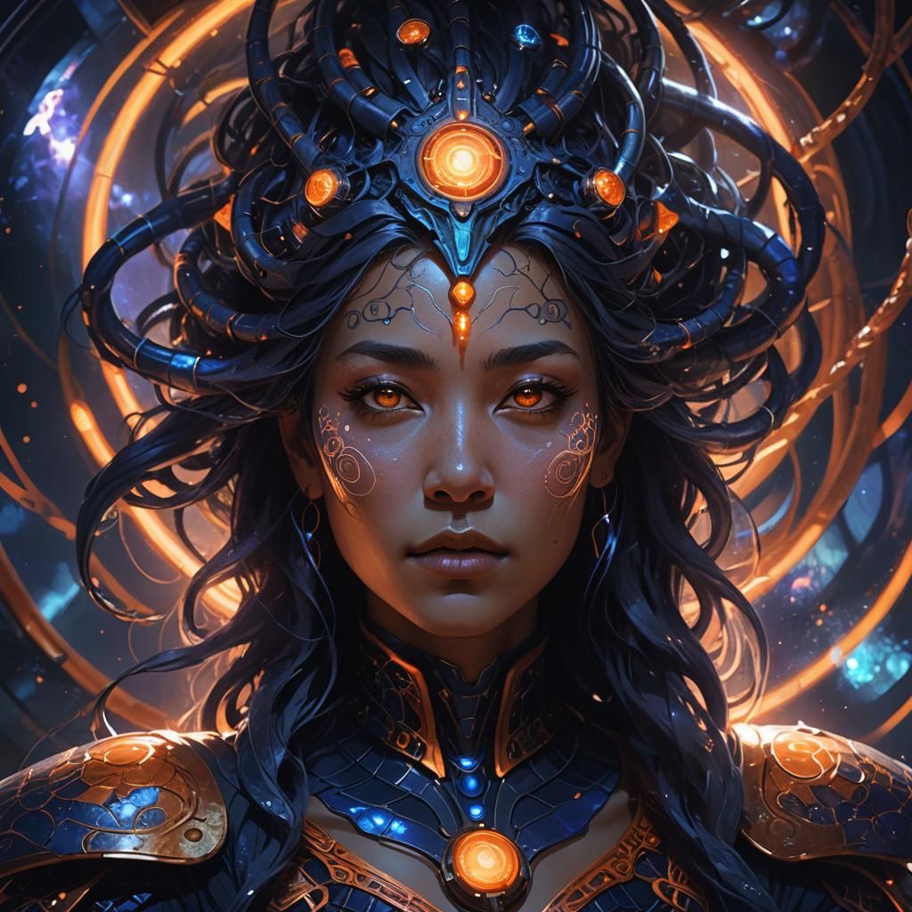 Rek'sai, the Nothingness Queen, in Dark Fantasy Art