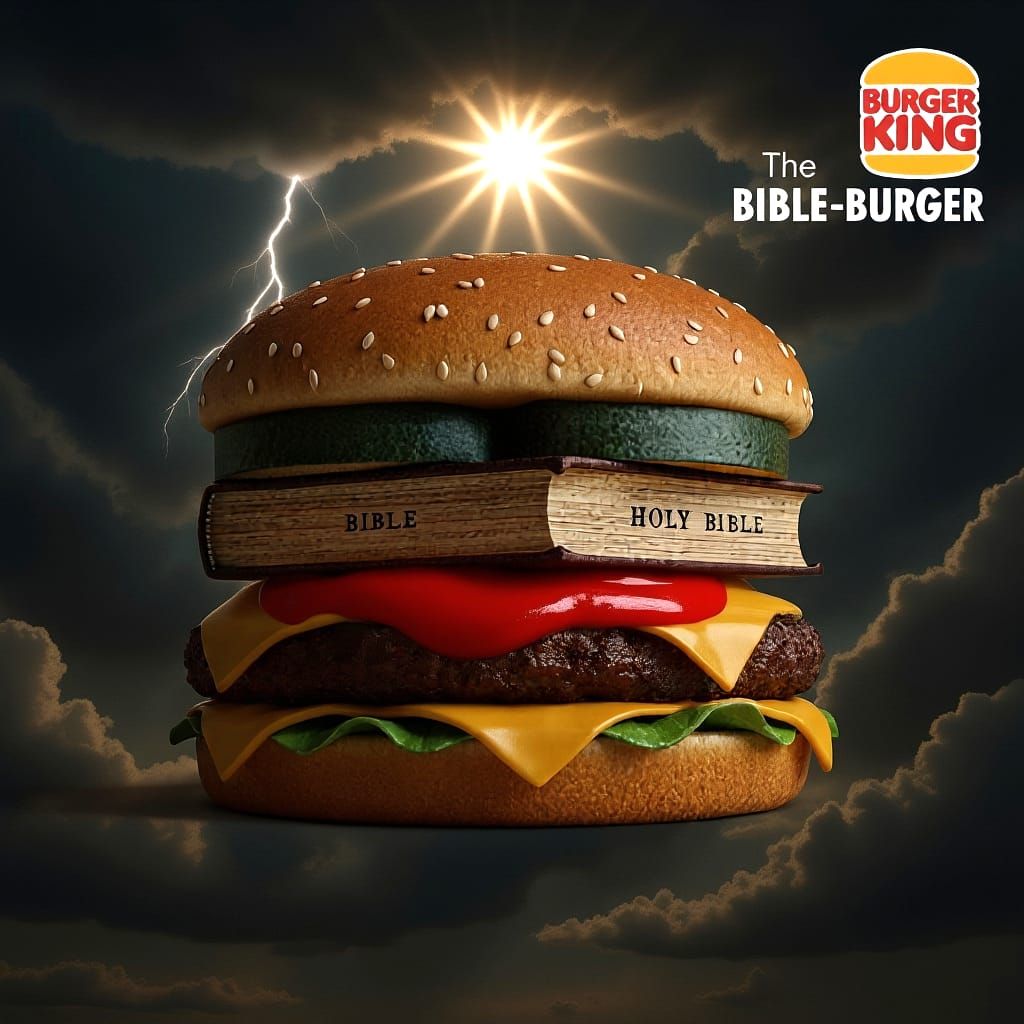 The Bible Burger, A Heavenly Taste!✨🍔🧡