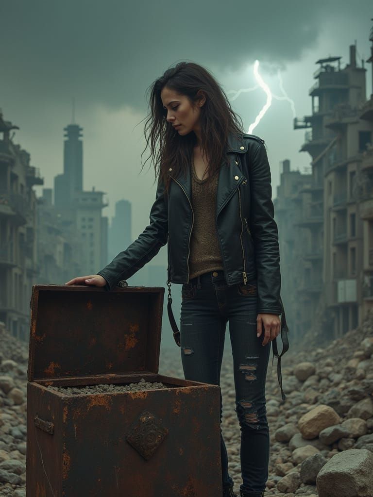 Post-Apocalyptic Woman Uncovers Pandora's Box in a Ruined Ci...