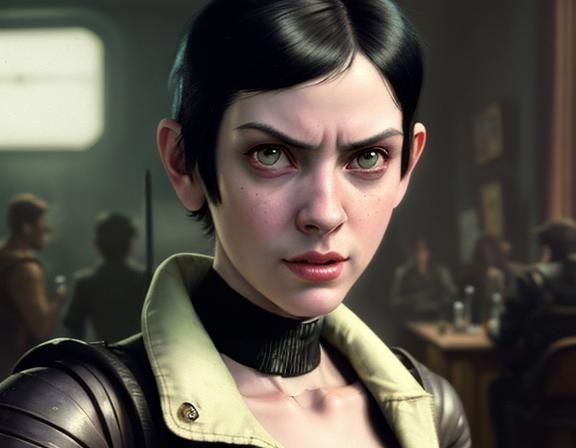 Pulp Fantasy Adventurer in Impressionist Style