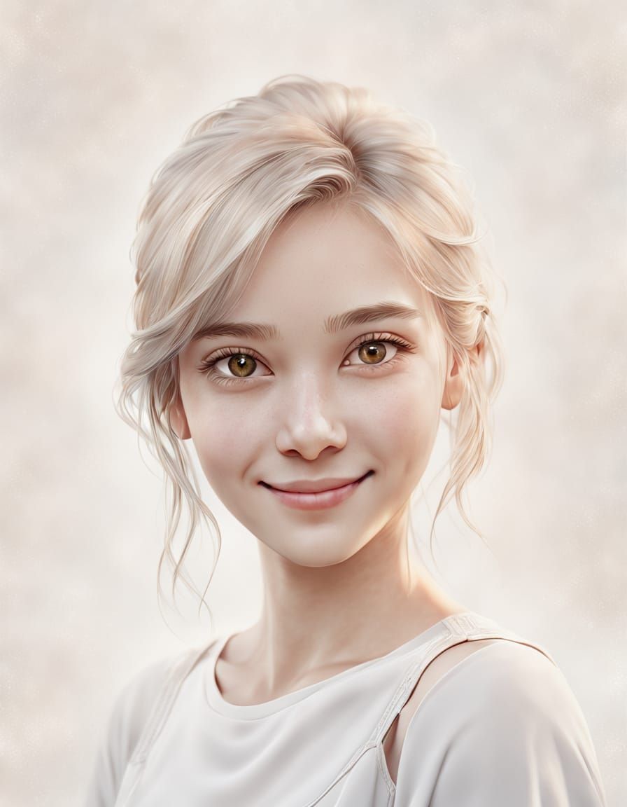 Photorealistic Portrait in Digital Art Style