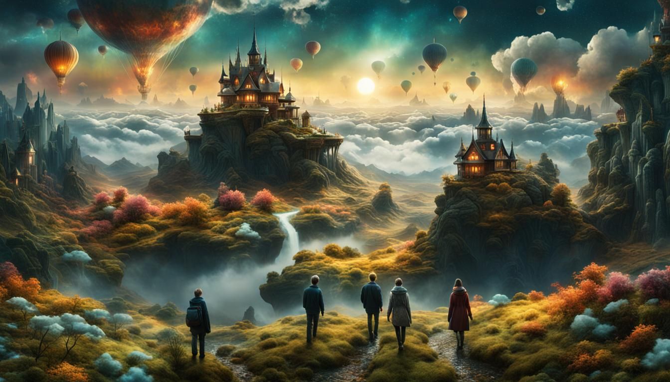 Dream Room with Weather Systems: Digital Sci-Fi Art