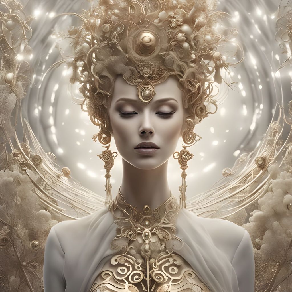 Beautiful cognition a surrealist masterpiece by Joel-Peter Witkin, Kris Kuksi, Gao Zhen, unreal engine< rendered in a bl...