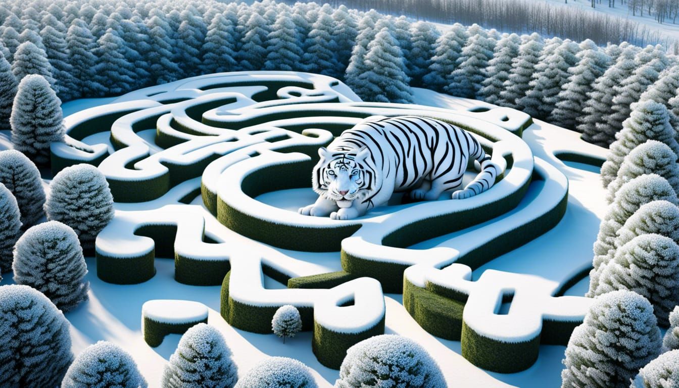 Winter Tiger Maze