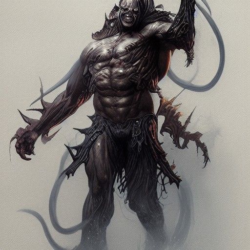 Hyperrealistic Titan Oceanids in Sinister Dark Fantasy Style