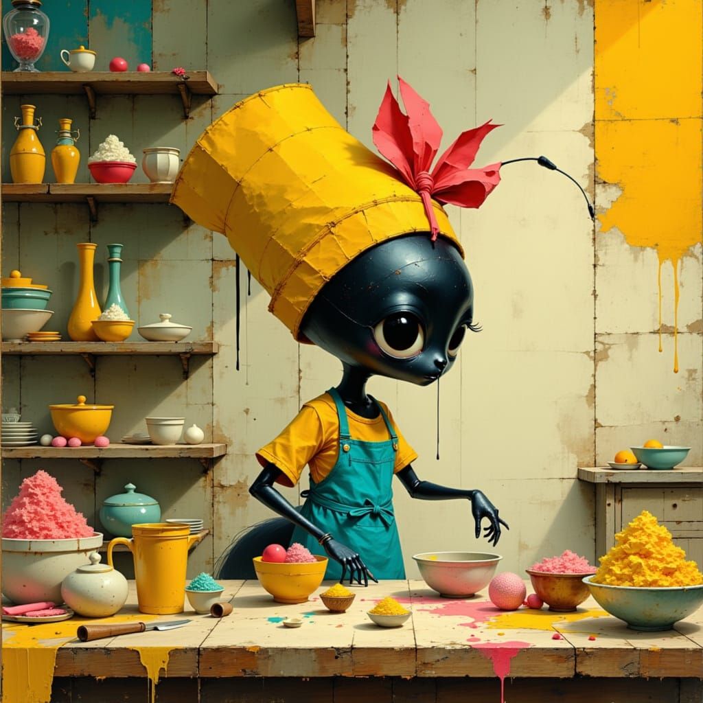 Ant Baker in Whimsical Fantasy Style