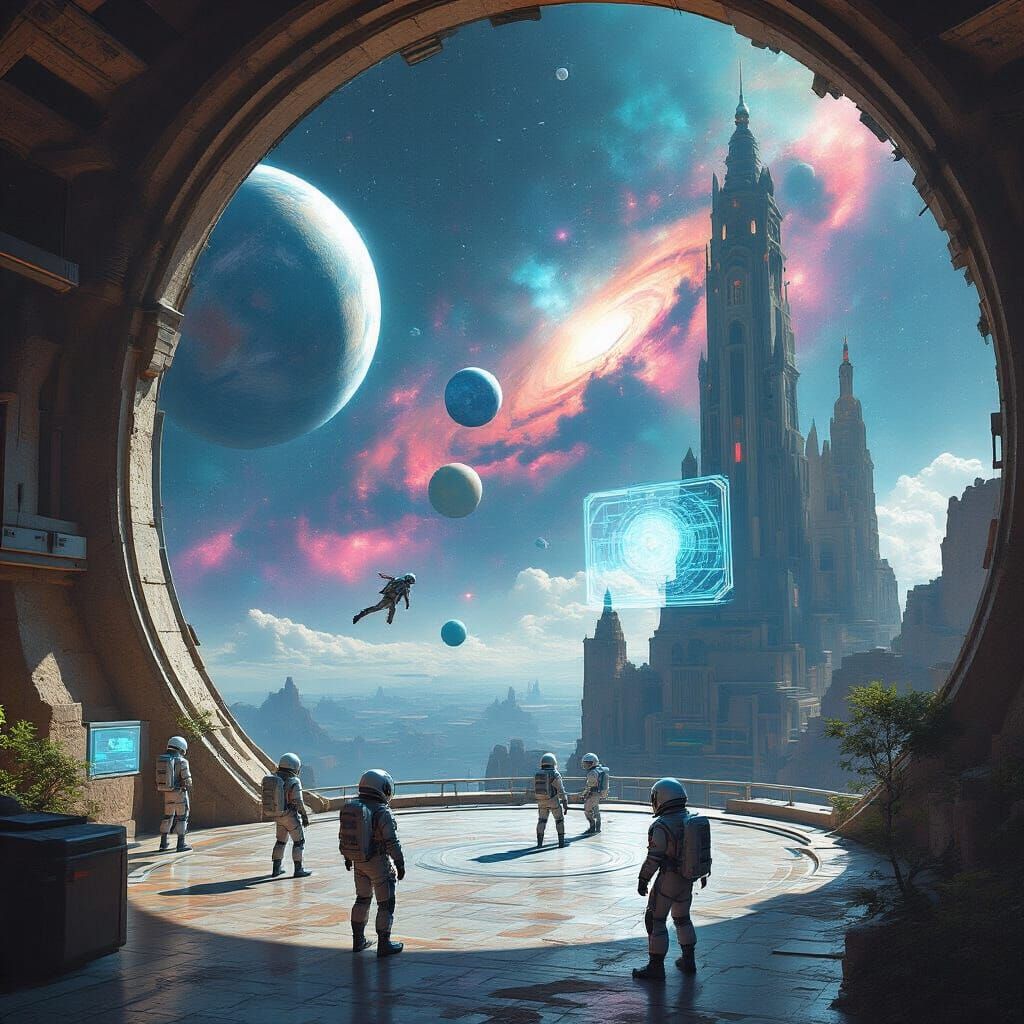 Synthwave Space Academy on Terraformed Moon