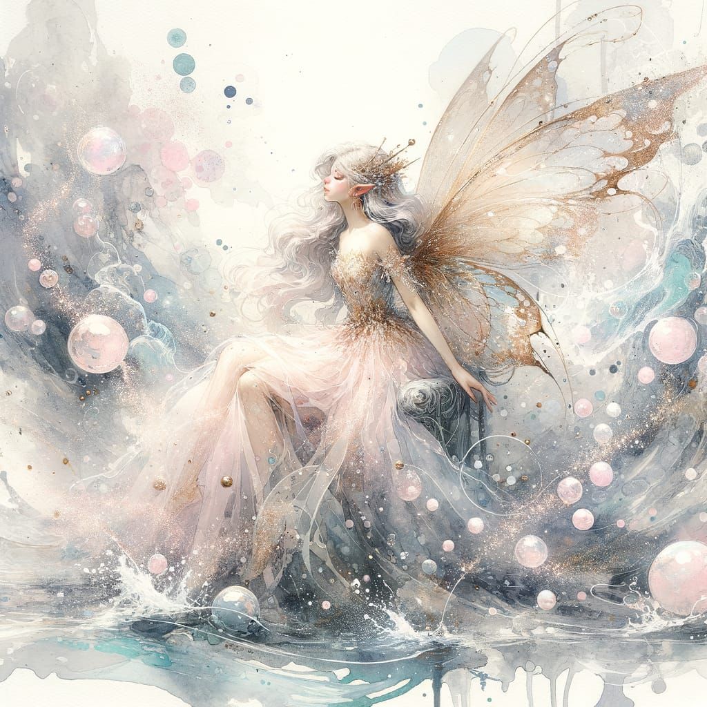 Enchanting Fairy Queen in Serene Underwater Realm
