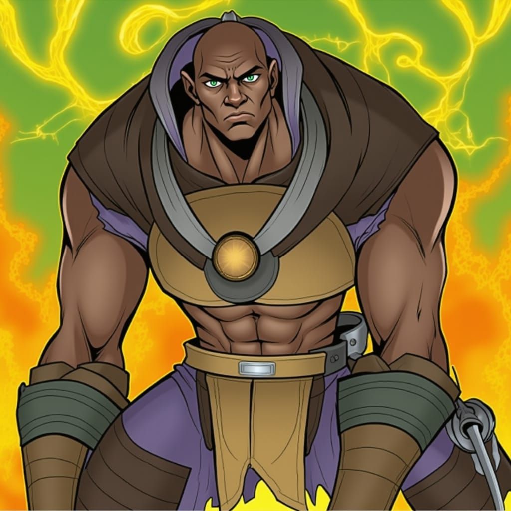 Human Form of a Warrior, in a Grounded, Semi-Realistic Style