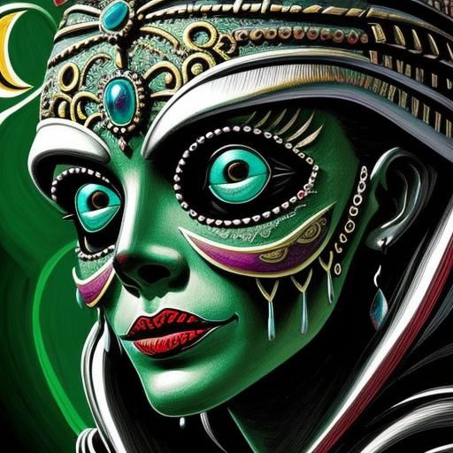 Charon Ferries Soul Across Styx in Folk Art