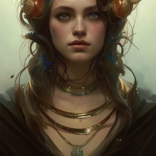 Queen of Rats Portrait in Artgerm Style