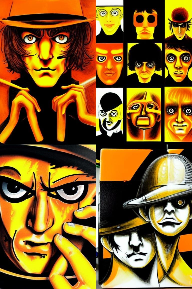 Disturbing Clockwork Scene, Speedpaint with Bold Strokes