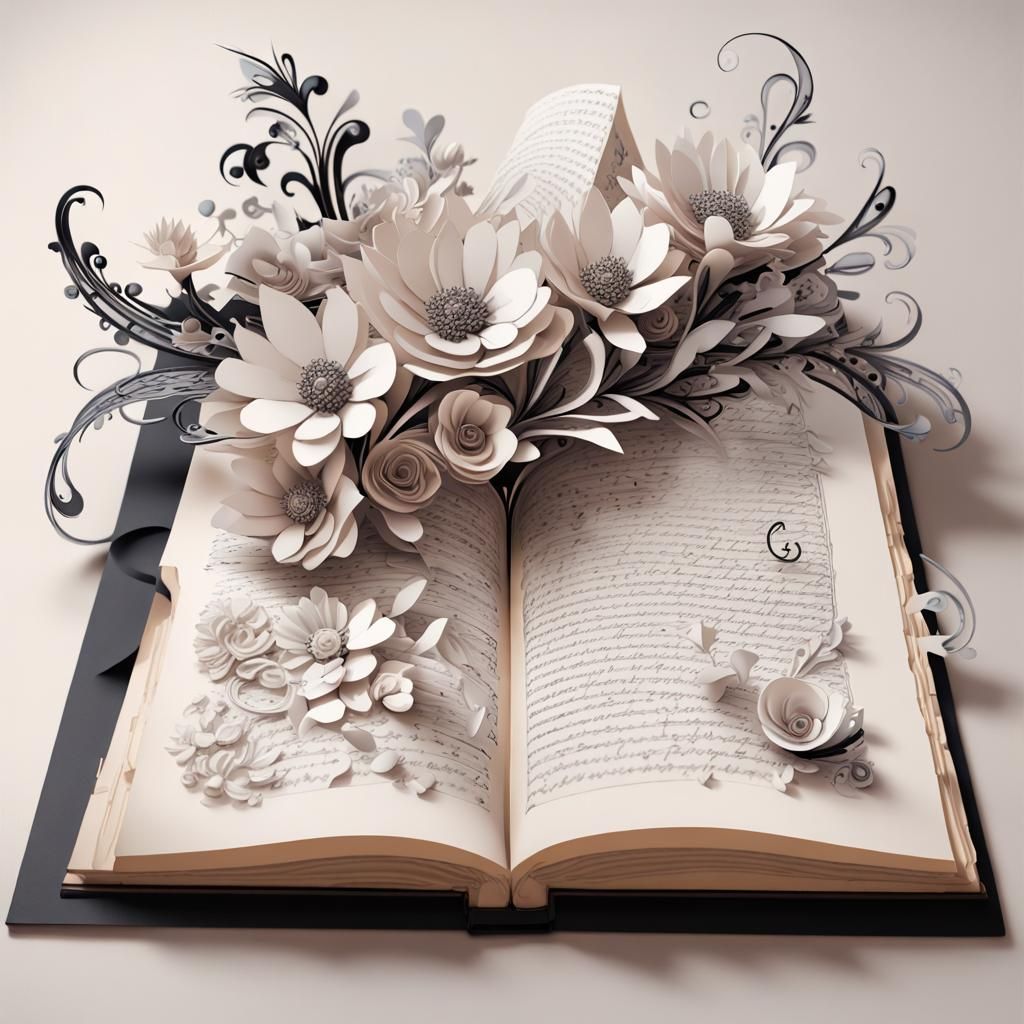 Pastel Monochrome Book with Victorian Street Scene