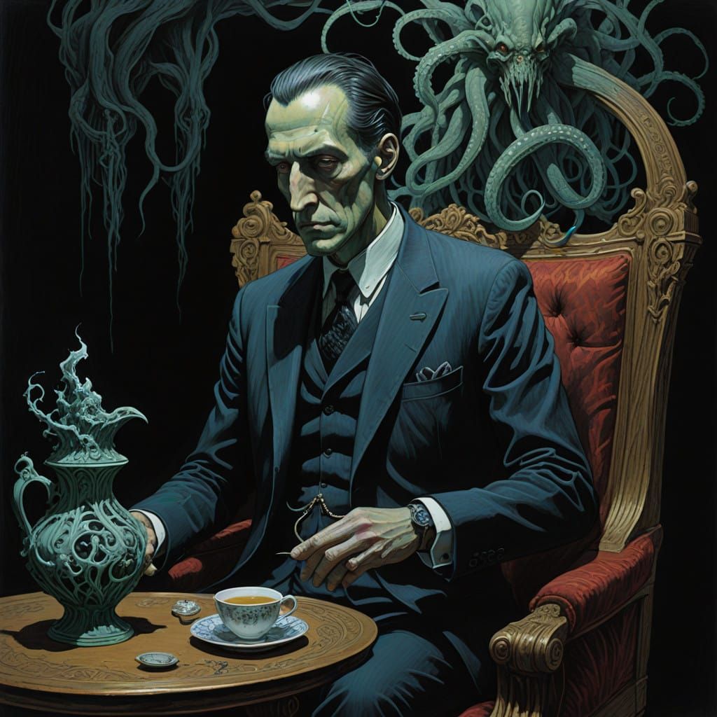 Ethereal Lovecraft in Victorian Rhapsody with Tentacles