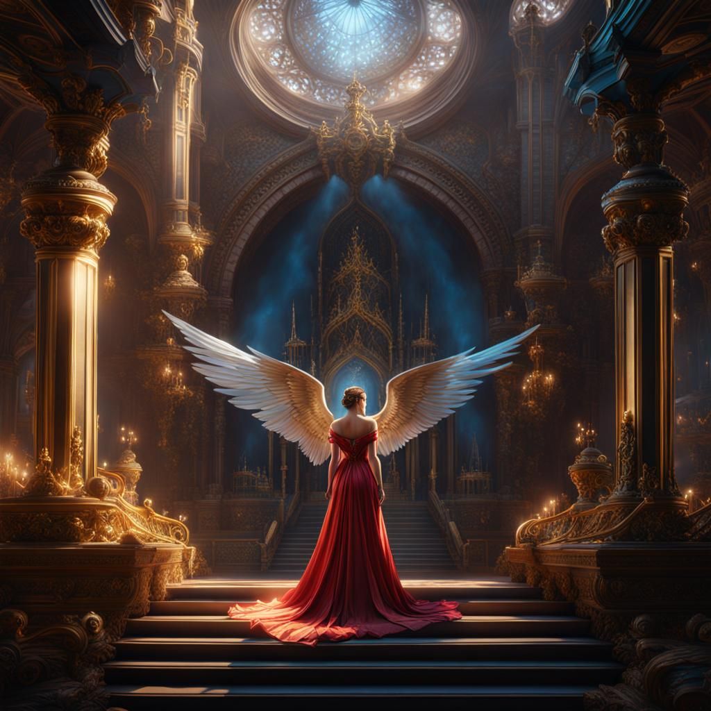 Fantastical Angel Princess Concept Art