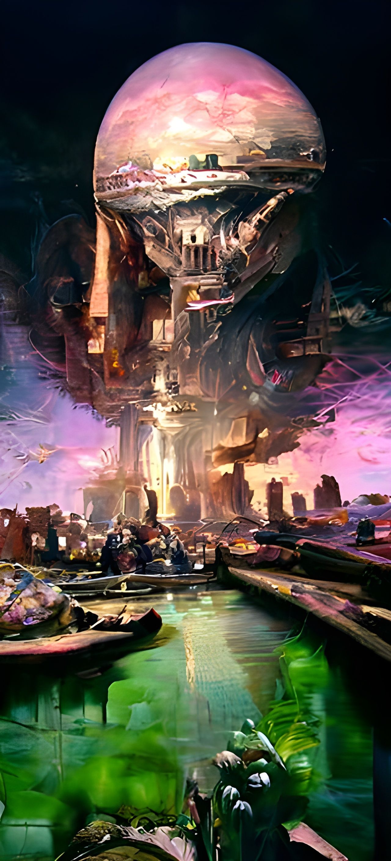 Post-Apocalyptic City Reclaimed by Nature