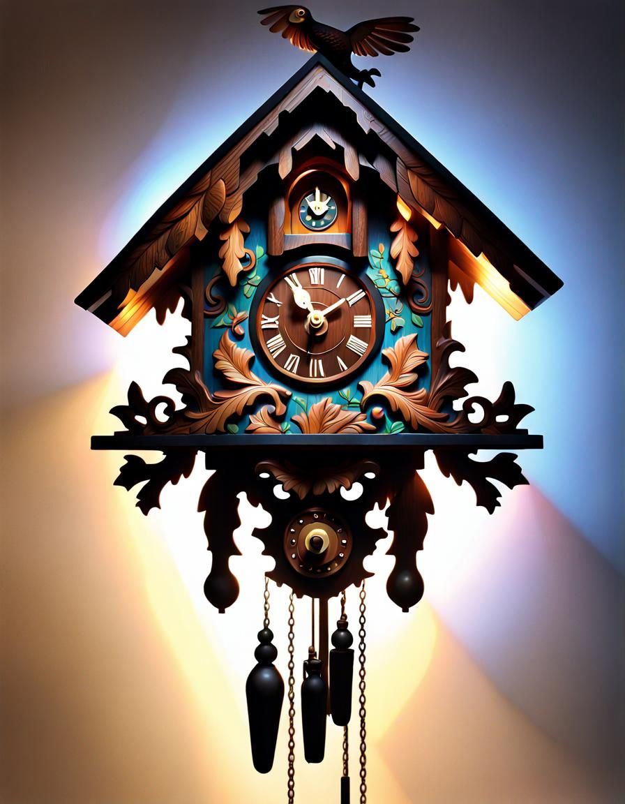 Majestic cuckoo clock