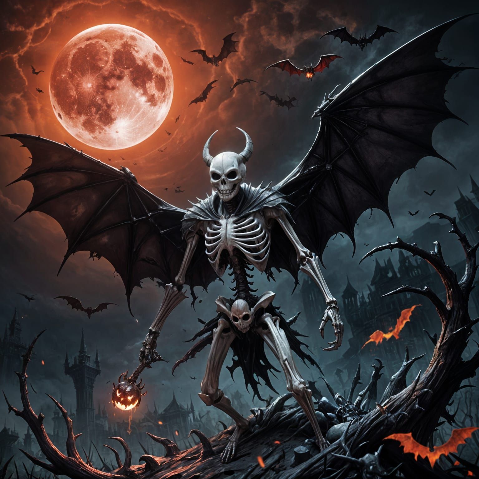 Hyper Detailed,
skeleton bats ,
hollow knight death,
all hal...