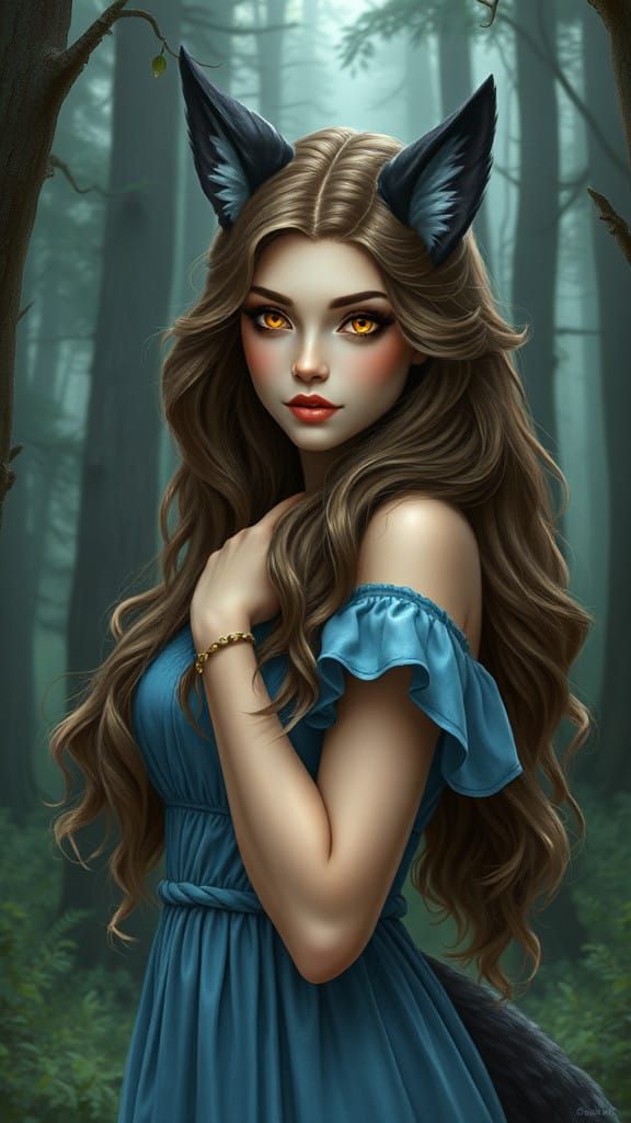 Mystical Fantasy Forest Goddess