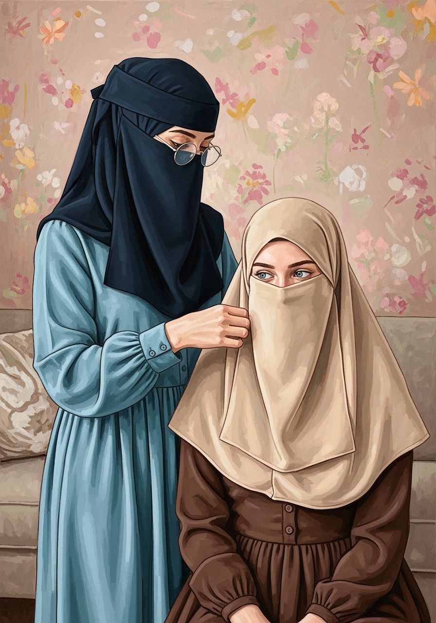 Swedish Women in Niqabs: Expressive Abstract Realism