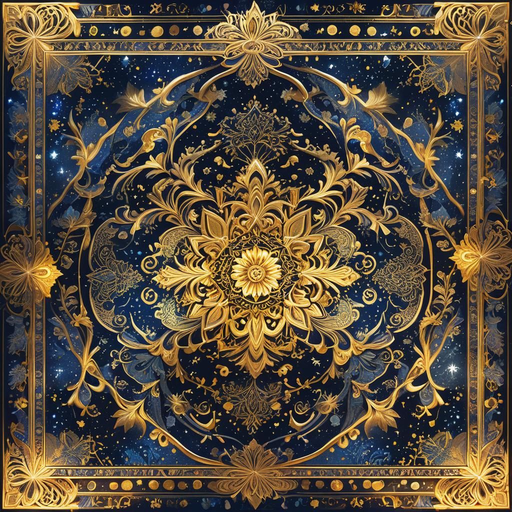 Night Market Magic with Intricate Motifs