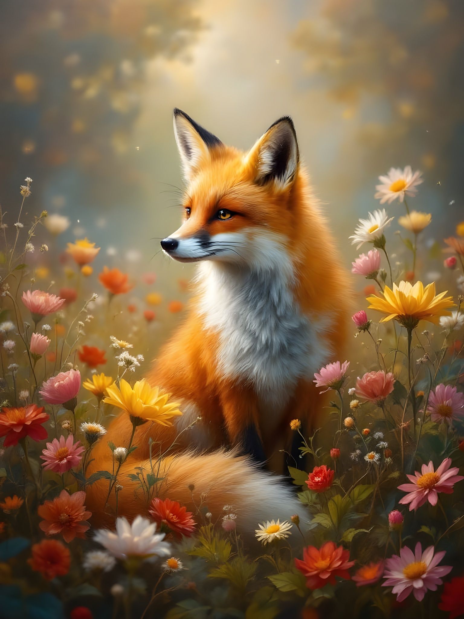Baroque Fox in Elegant Bloom