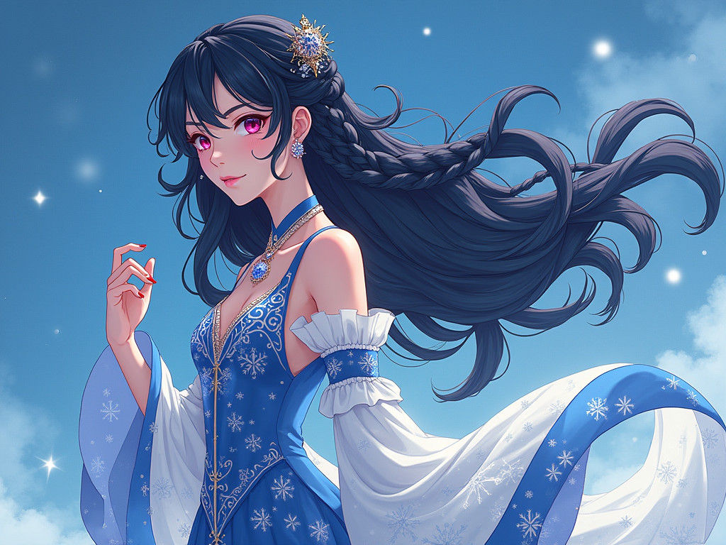 Princess in Stylized Anime Art Style