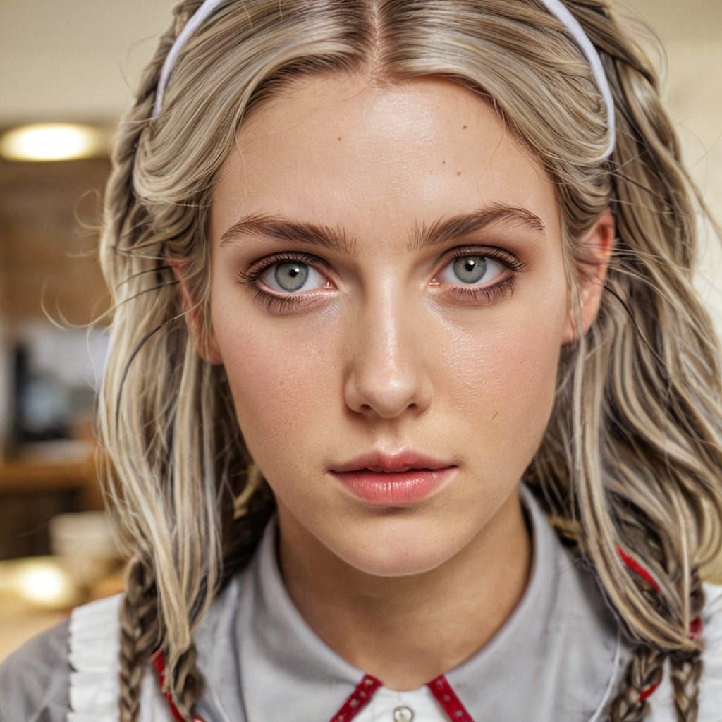 Ethereal Maid in Soft Focus