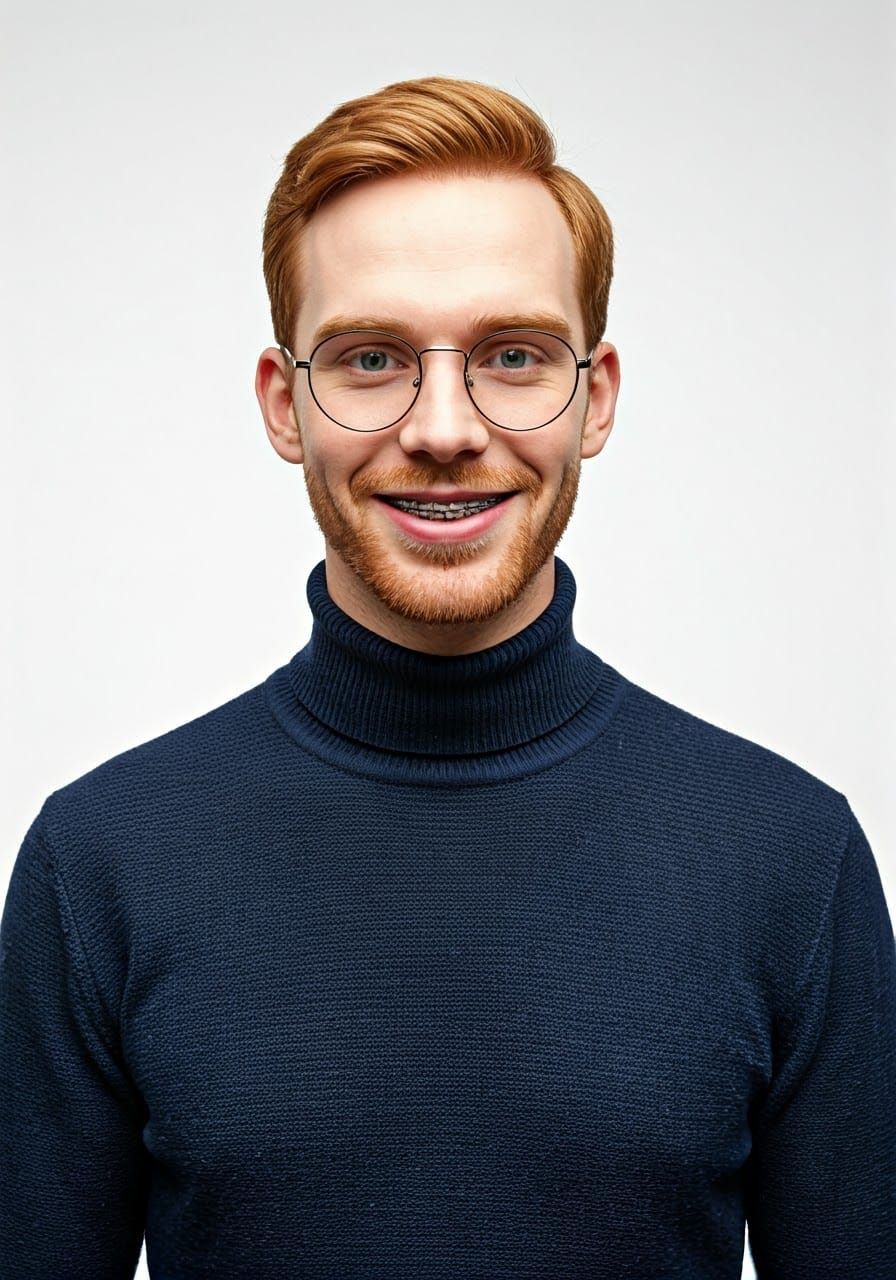 Tall Gentleman Smiles with Warmth and Elegance