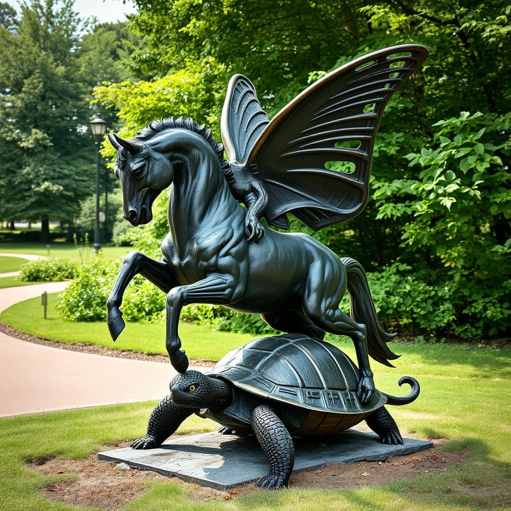 Majestic Chimera Sculpture at Caumsett Historic Park