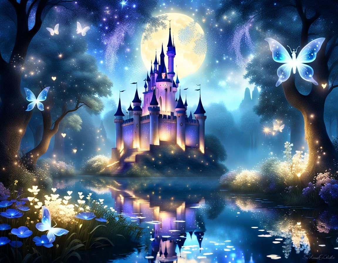 Mysterious Castle in Twinkling Magic Realm